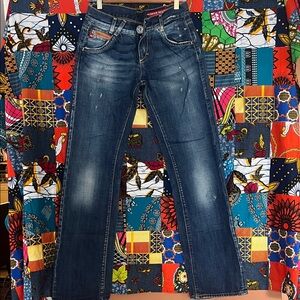 Miss Sixty Dark Blue Straight Leg Jeans